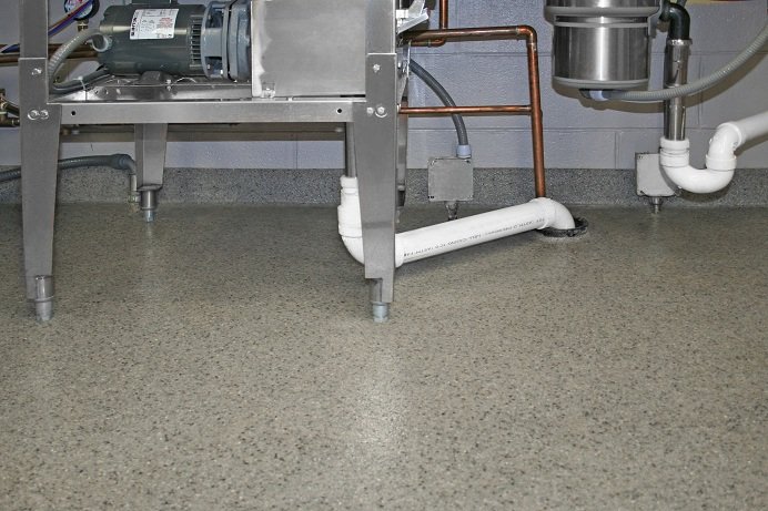 Everlast floor under equipment