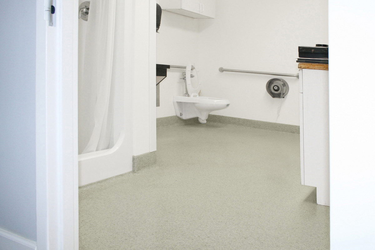 Epoxy flooring for public restrooms