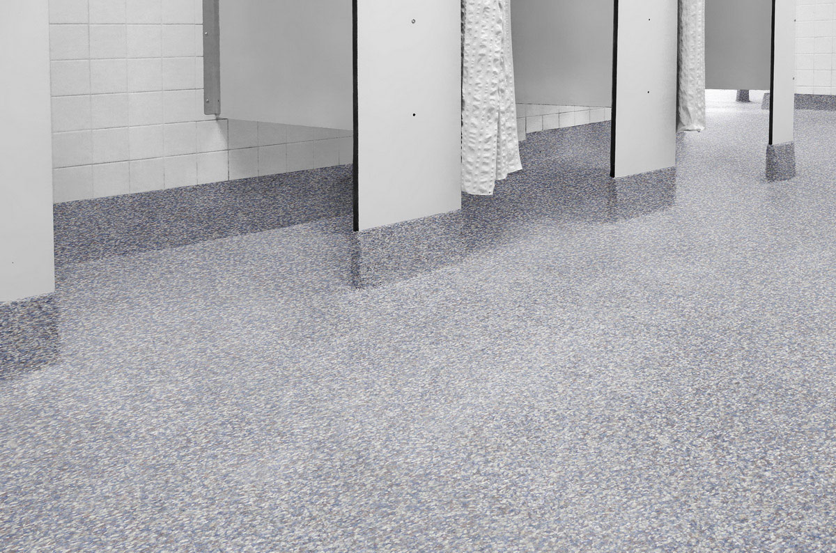 Epoxy flooring for shower room