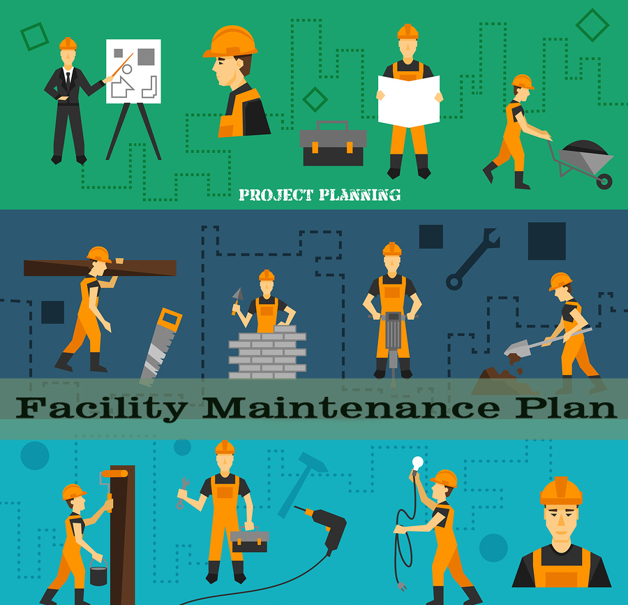 Construction Banners Set