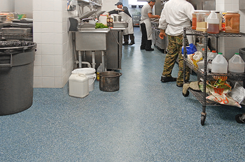 commercial kitchen epoxy floor installation